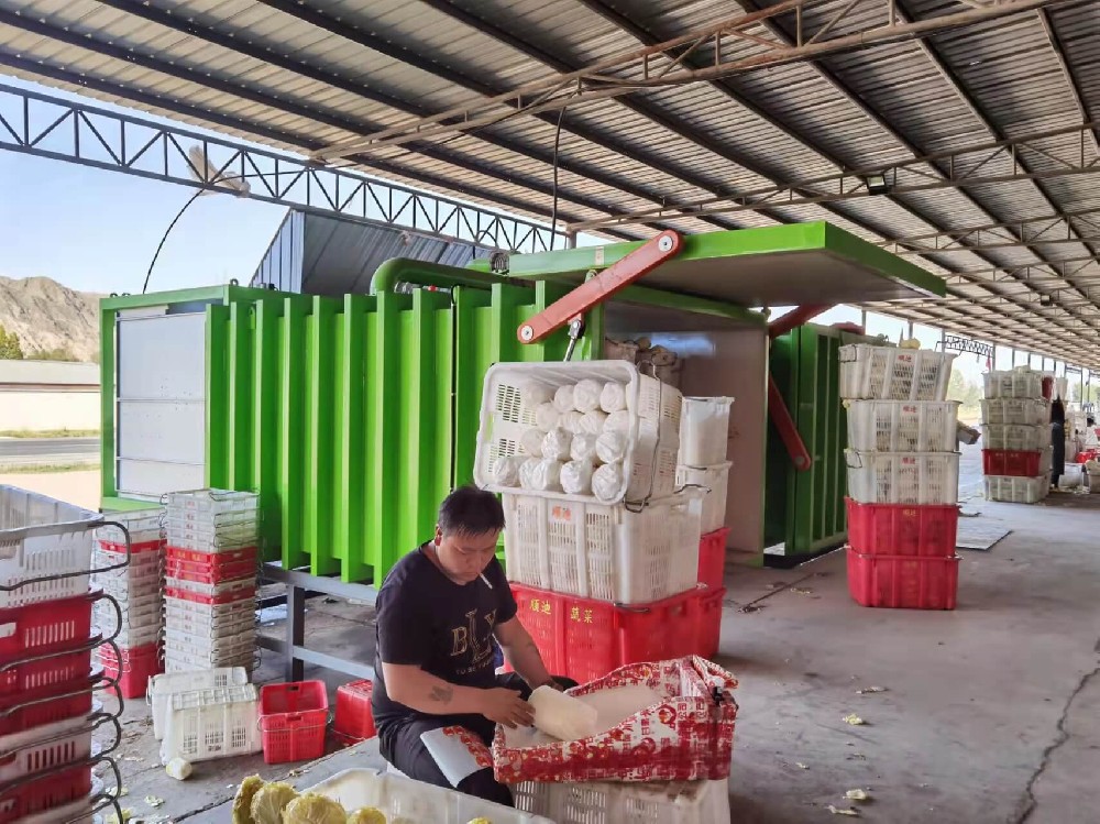 永昌、金昌、武威、張掖中國娃娃基地，百分之八十的高端客戶在用我們的真空預冷機，這里的娃娃菜發(fā)往全國各地。